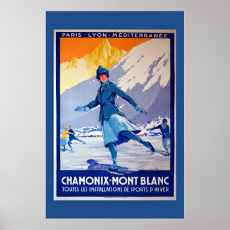 Chamonix, Switzerland Vintage Travel Poster