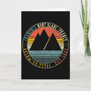 Chamonix Valley Mont Blanc France Skiing Snowboard Card