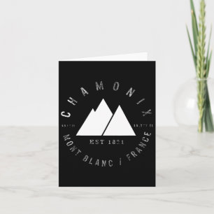 Chamonix Valley Mont Blanc France Skiing Snowboard Card