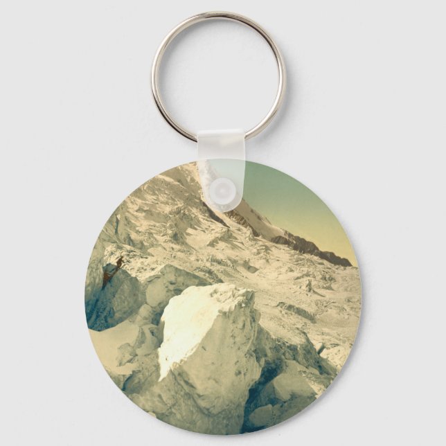 Chamonix Valley - Mont Blanc Key Ring (Front)
