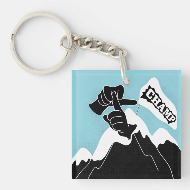 Champ - ASL Design Key Ring (Front)