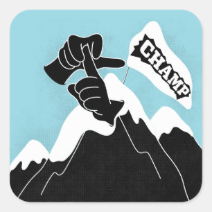 Champ - ASL Design Square Sticker
