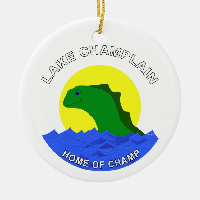 Champ Ceramic Ornament (Front)