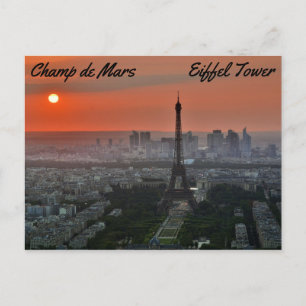 Champ de Mars, Eiffel Tower Postcard