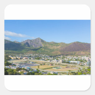 Champ de Mars in Port Louis the capital of Mauriti Square Sticker