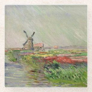 Champ de Tulipes en Hollande - Claude Monet - 1886 Glass Coaster