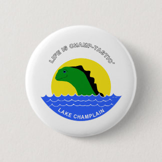 Champ goes everywhere 6 cm round badge
