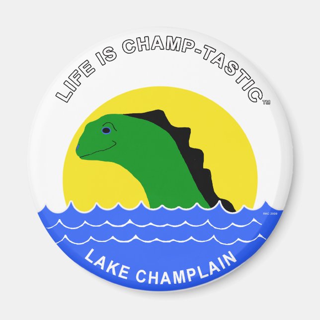 Champ goes everywhere magnet (Front)