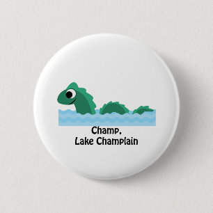 Champ, Lake Champlain 6 Cm Round Badge