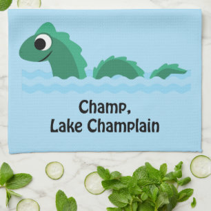 Champ, Lake Champlain Tea Towel