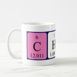 Champ periodic table name mug