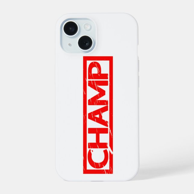 Champ Stamp iPhone 15 Case (Back)