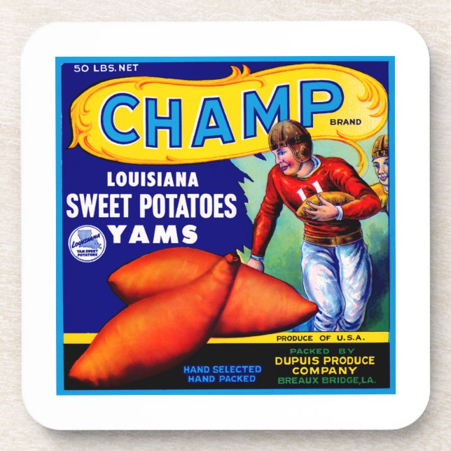 Champ Sweet Potatoes  Coaster (Front)