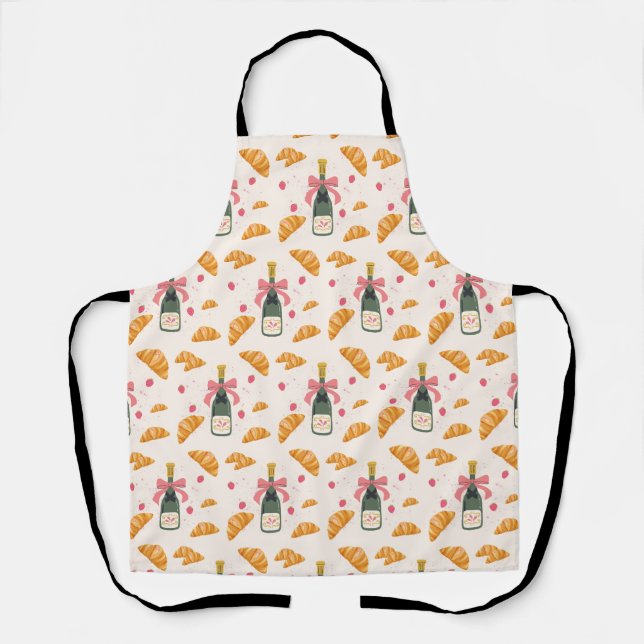 Champagne and Croissants Apron (Front)
