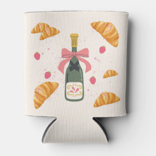 Champagne and Croissants Can Cooler