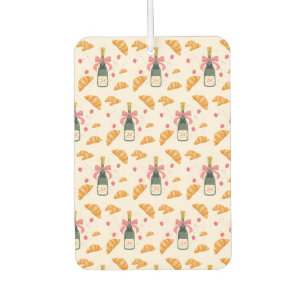 Champagne and Croissants Car Air Freshener