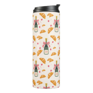 Champagne and Croissants Thermal Tumbler