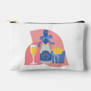 Champagne and Fries Accessory Pouch