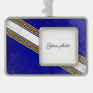 Champagne-Ardenne Silver Plated Framed Ornament