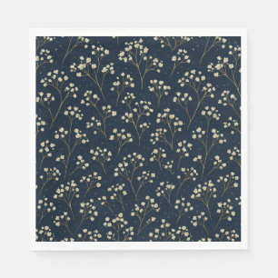 Champagne Baby's Breath Scatter Paper Napkin