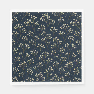 Champagne Baby's Breath Scatter Paper Napkin