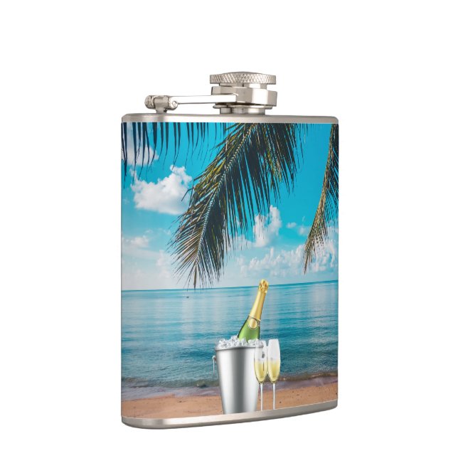 Champagne Beach   Flask (Right)