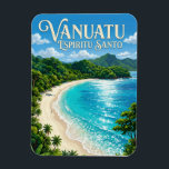 Champagne Beach Vanuatu Magnet<br><div class="desc">Champagne Beach is frequently cited as one of the best beaches in the world, located on the island of Espiritu Santo. It gets its name from the volcanic gases that occasionally bubble up through the sand at low tide, creating a fizzing sensation in the water. The beach is a perfect...</div>