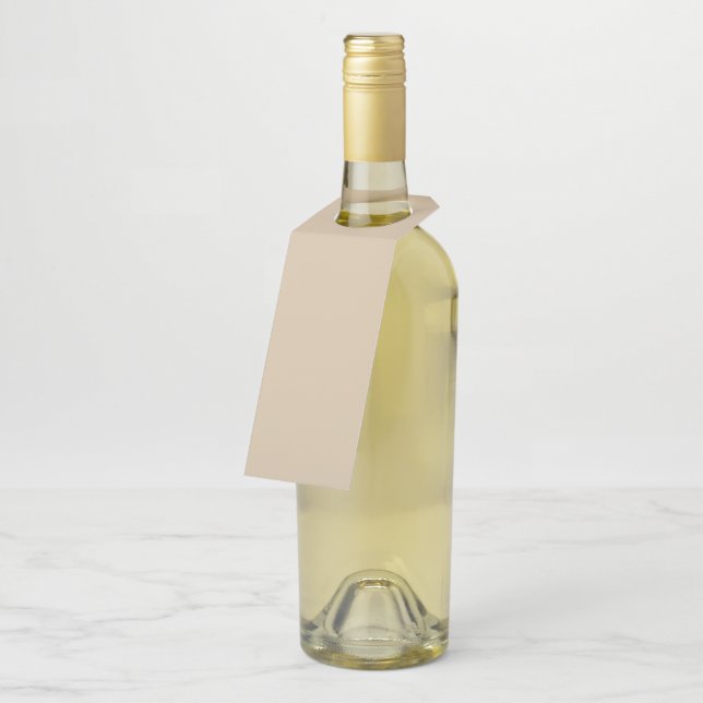 Champagne Beige  Bottle Tag (Angled)