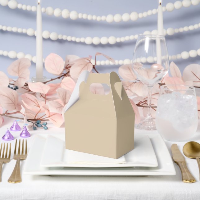 Champagne Beige  Favour Box (Wedding)