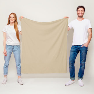 Champagne Beige  Fleece Blanket