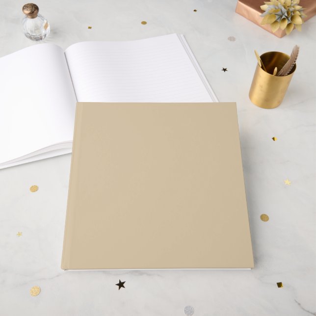 Champagne Beige  Guest Book (Front Open)