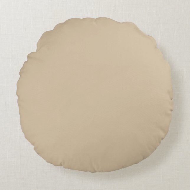 Champagne Beige  Round Cushion (Front)