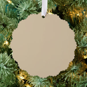 Champagne Beige  Tree Decoration Card