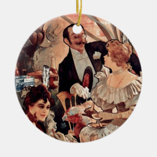 Champagne Biscuits 1896 Ceramic Ornament