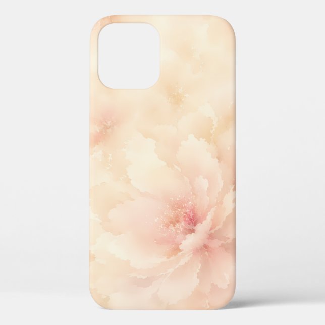 Champagne Blush Watercolor Flower Case-Mate iPhone Case (Back)