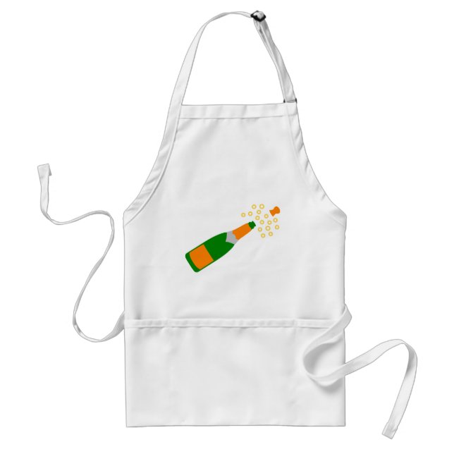 Champagne Bottle and Popping Cork Standard Apron (Front)