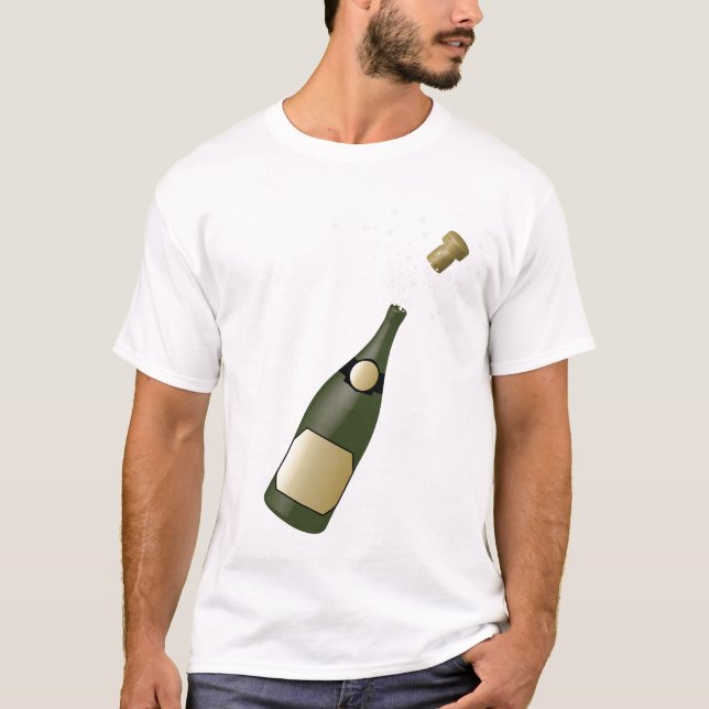 champagne bottle T-Shirt (Front)