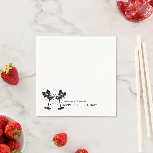 Champagne Bow Napkin (Insitu)