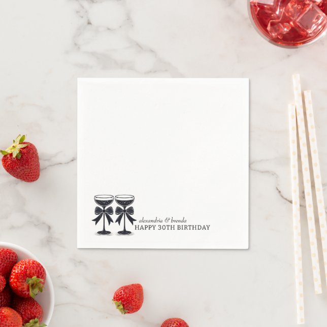 Champagne Bow Napkin (Insitu)
