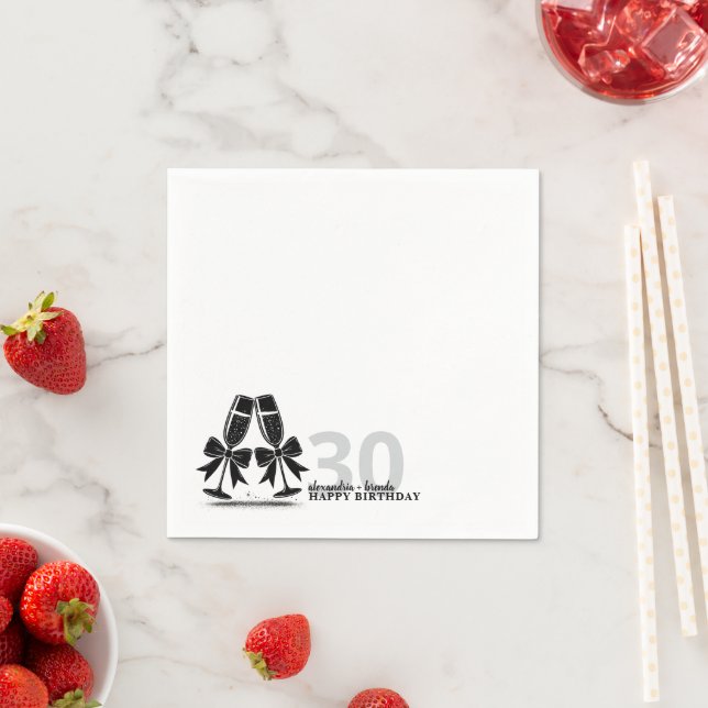 Champagne Bow Napkin (Insitu)