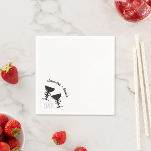Champagne Bow Napkin