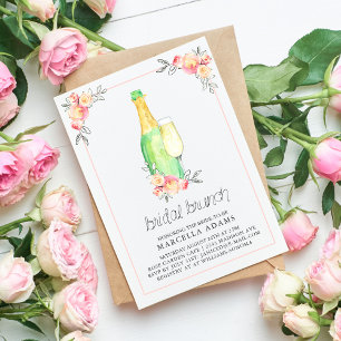 Champagne Bridal Brunch Invitation