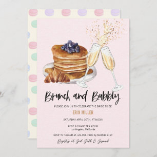 Champagne Bridal Shower   Brunch Invitations