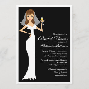 Champagne Bridal Shower Celebration Invitation