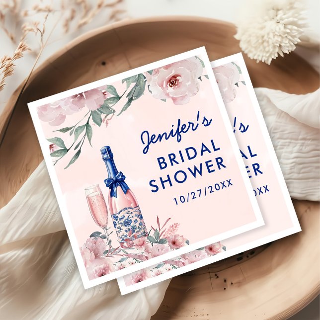 Champagne Brunch and Bubbly Bridal Shower  Napkin (Creator Uploaded)