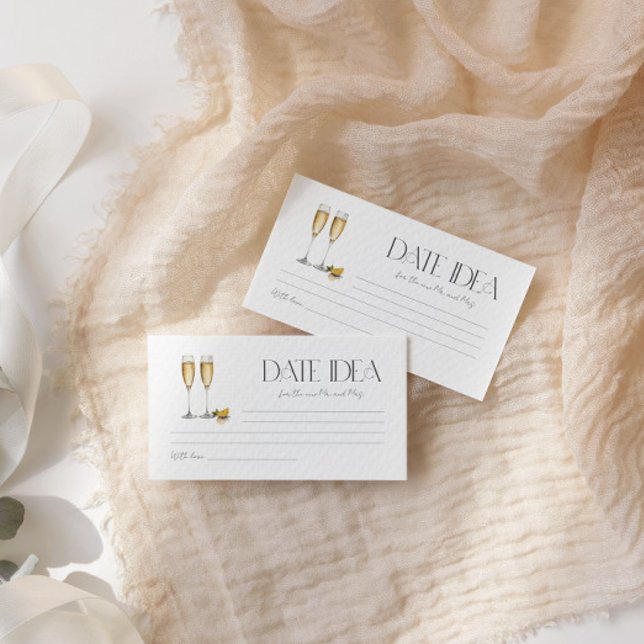 Champagne Brunch And Bubbly Party Date Night Idea Enclosure Card (Creator Uploaded)