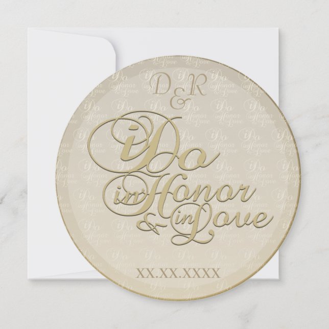 Champagne Bubble Invitation (Front)