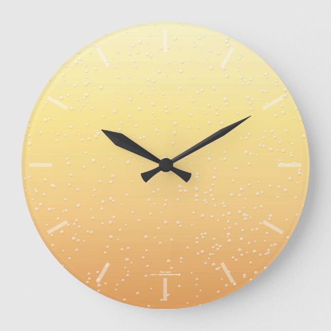 Champagne Bubbles Clock (Front)