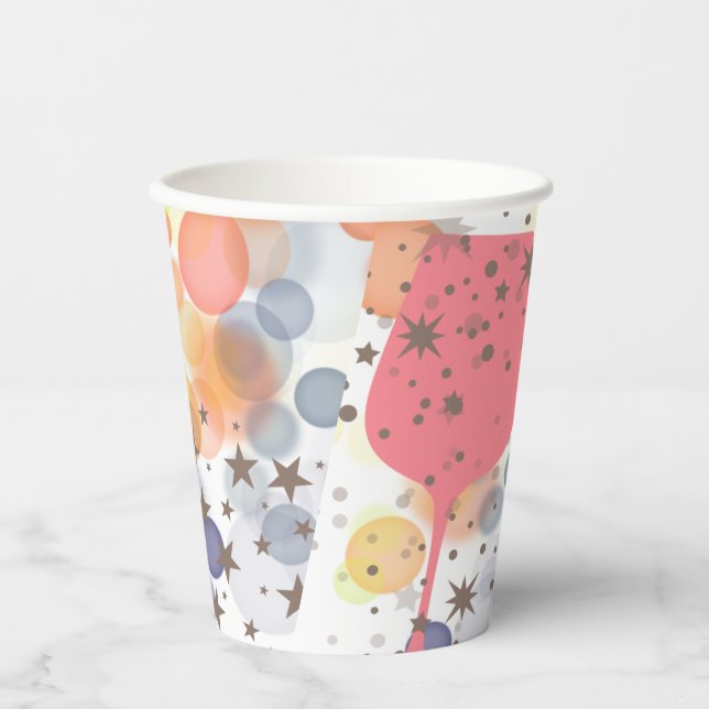 Champagne Bubbles Paper Cups (Front)