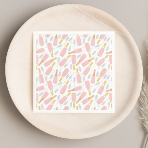 Champagne & Bubbles Pattern Paper Napkins